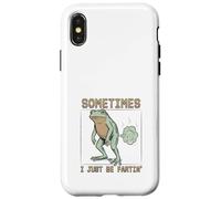 Grenouille Comique Pète Humour Pixel Art Rétro Coque pour iPhone X/XS