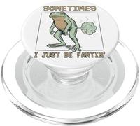 Grenouille Comique Pète Humour Pixel Art Rétro PopSockets PopGrip pour MagSafe