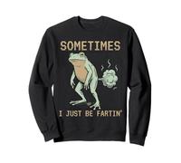 Grenouille Comique Pète Humour Pixel Art Rétro Sweatshirt