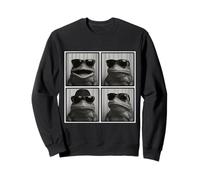 Grenouille Cool avec des Lunettes De Soleil Grille Sweatshirt