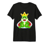 Grenouille Couronne T-Shirt Haut de Gamme
