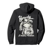 Grenouille Cowboy Rose Howdy Pardner Top Rétro Western Sweat à Capuche