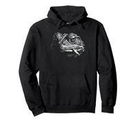 Grenouille Crapaud fumant Cigarette Vintage Grenouille Crapaud drôle Meme Sweat à Capuche