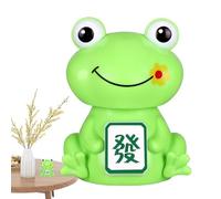Grenouille dansante solaire - Tête branlante - Jolie décoration de tableau de bord | Figurine de grenouille solaire pour voiture, bureau, console centrale | Cadeau décoratif amusant pour bureau