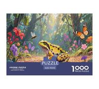 Grenouille dard venimeux forêt Tropicale pour Adultes 1000 Pièces Animal Puzzle Décoration Intérieure Cadeaux d'anniversaire pour Noël Jeux Éducatifs Family Games Stress Relief Toy 70x50cm/1000pcs