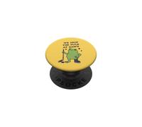 Grenouille de Hockey Amusante We Drop The Puck At Dawn PopSockets PopGrip Adhésif