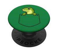 Grenouille de Poche Mignonne - Motif Animal Minimaliste drôle PopSockets PopGrip Adhésif
