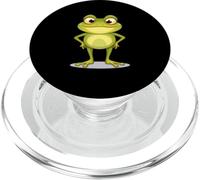 Grenouille Dessin animé Debout avec Grands Yeux PopSockets PopGrip pour MagSafe