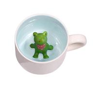 Grenouille drôle dessin animé figurine lait tasse de thé au thé grenouille pour amis girls feme femme grand-mère taste anniversaire cadeau (grenouille)