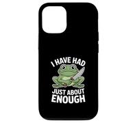 Grenouille drôle et en colère, j'en AI Juste Assez Coque pour iPhone 12/12 Pro