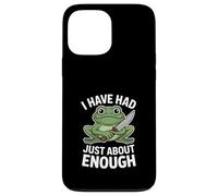 Grenouille drôle et en colère, j'en AI Juste Assez Coque pour iPhone 13 Pro Max