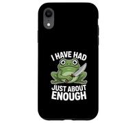 Grenouille drôle et en colère, j'en AI Juste Assez Coque pour iPhone XR
