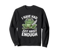 Grenouille drôle et en colère, j'en AI Juste Assez Sweatshirt