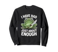 Grenouille drôle et en colère, j'en AI Juste Assez Sweatshirt