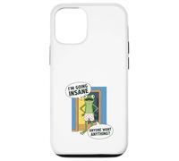 Grenouille Drôle Je Deviens Fou Humour Meme Coque pour iPhone 12/12 Pro