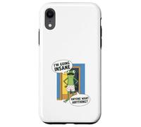 Grenouille Drôle Je Deviens Fou Humour Meme Coque pour iPhone XR