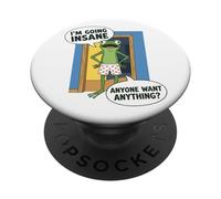 Grenouille Drôle Je Deviens Fou Humour Meme PopSockets PopGrip Adhésif