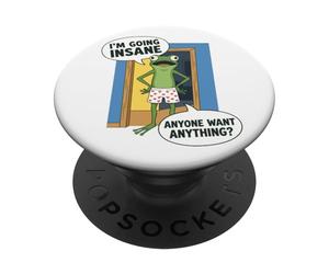 Grenouille Drôle Je Deviens Fou Humour Meme PopSockets PopGrip Adhésif