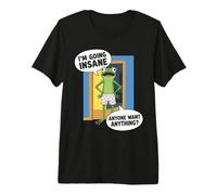 Grenouille Drôle Je Deviens Fou Humour Meme T-Shirt Haut de Gamme