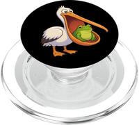 Grenouille drôle pélican Amoureux des Animaux, garçons et Filles PopSockets PopGrip pour MagSafe