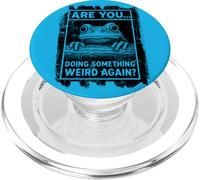 Grenouille drôle regardant sur Un Journal Faisant Quelque Chose de Bizarre à Nouveau PopSockets PopGrip pour MagSafe