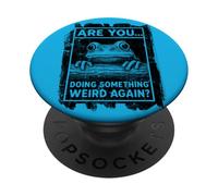 Grenouille drôle regardant sur Un Journal Faisant Quelque Chose de Bizarre à Nouveau PopSockets PopGrip Adhésif
