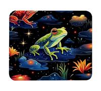Grenouille du Ciel Étoilé Tapis De Souris Bords Cousus Mouse Pad Portable Mousepad pour Jeu Maison Bureau 25X30Cm