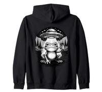 Grenouille enlèvement OVNI prenant Un Selfie Extra-terrestre Sweat à Capuche