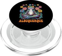 Grenouille fantaisiste de la Ville d'Albuquerque PopSockets PopGrip pour MagSafe