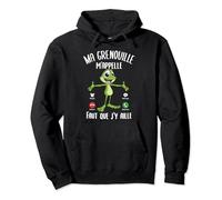 Grenouille Femme Fille Humour Drôle Ma Grenouille m'appelle Sweat à Capuche