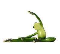 Grenouille Figurine Statue de grenouille mignonnes mignonnes vif yoga grenouille statue décorations de salle à collectionner résine décorative grenouilles drôles de grenouille élégantes figurines pou