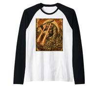 Grenouille géante Laser Eyes Vintage Kaiju Frog Lover Manche Raglan