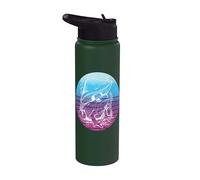 Grenouille Goblincore esthétique Cottagecore avec champignon Stainless Steel Insulated Water Bottle