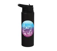 Grenouille Goblincore esthétique Cottagecore avec champignon Stainless Steel Insulated Water Bottle