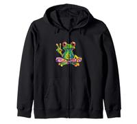 Grenouille - Grenouille colorée - Paix Sweat à Capuche