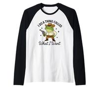 Grenouille Hors-la-Loi Cowboy Funny Western Humour Costume Design Manche Raglan