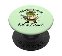 Grenouille Hors-la-Loi Cowboy Funny Western Humour Costume Design PopSockets PopGrip Adhésif