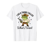 Grenouille Hors-la-Loi Cowboy Funny Western Humour Costume Design T-Shirt