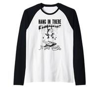 Grenouille humour sarcastique Hang In There Manche Raglan