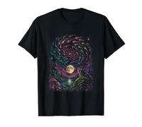 Grenouille hurlante Lune forêt Galaxie Nature T-Shirt Graphique avec Valeur