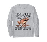Grenouille I Hate IT When I'm Talking to Myself Sarcastique Manche Longue