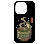 Grenouille Japonaise Matcha Tea Time Thé Vert Ukiyo-e Cottagecore Coque pour iPhone 14 Pro