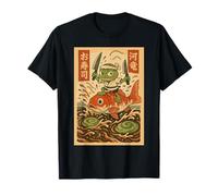 Grenouille Japonaise Vintage Samouraï Cooking Master Koi Fish T-Shirt