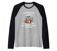 Grenouille J'évite Les Choses Parce Que J'Ai Peur de Moi Manche Raglan