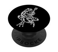 Grenouille Jouant de la Guitare drôle Reptile Guitariste Rock Musicien PopSockets PopGrip Adhésif
