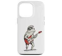 Grenouille Jouant de la Guitare Rock & Roll Grenouilles Coque pour iPhone 13 Pro