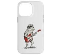 Grenouille Jouant de la Guitare Rock & Roll Grenouilles Coque pour iPhone 14 Pro Max