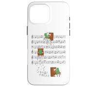 Grenouille Jouant du Piano Musique Amoureux de Grenouille Crapaud Crapaud Clef de Coque pour iPhone 16 Pro Max