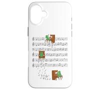 Grenouille Jouant du Piano Musique Amoureux de Grenouille Crapaud Crapaud Clef de Coque pour iPhone 16 Plus