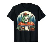 Grenouille Joue Un Banjo sur Un Champignon Mignon Crapaud de la forêt Cottagecore T-Shirt
